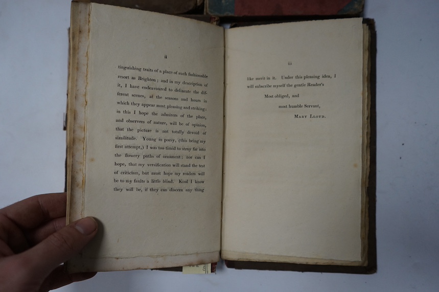 Knox, V. - Narrative of...Sermon preached in the Parish Church of Brighton, 1793; [Attree] Topography of Brighton: And Picture of the Roads, 1815; Lloyd, Mary - Brighton, A Poem, 1809; Sickelmore's Views of Brighton, 182